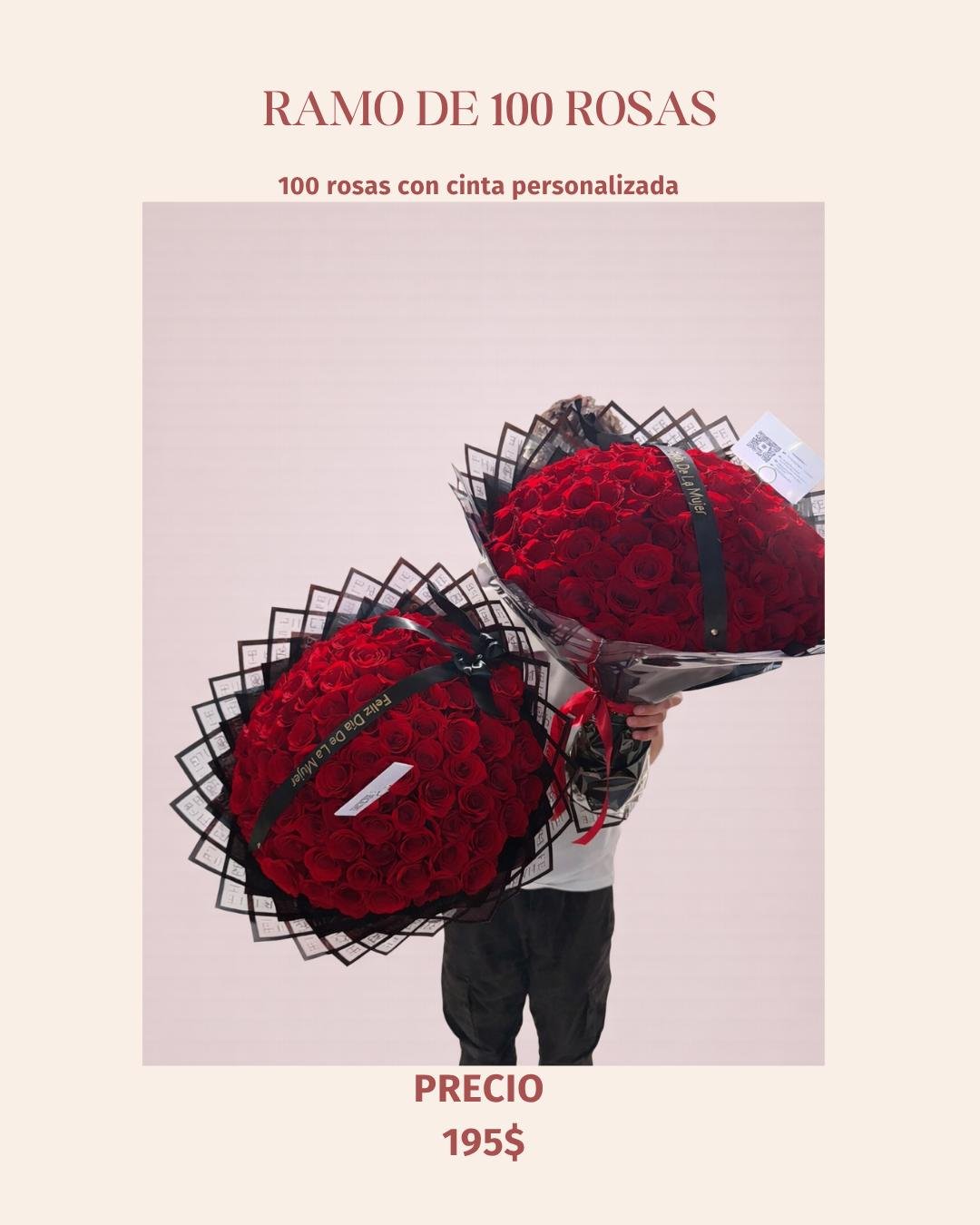 Ramo de 100 Rosas